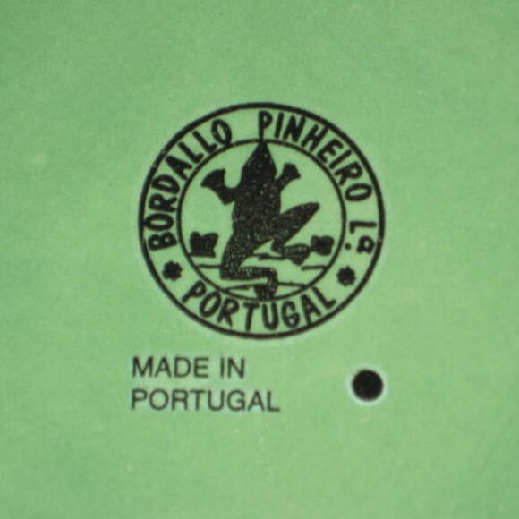 NWT Bordallo Pinheiro Outono Autumn Green 10” Dinner Plate Made in Portugal NEW - Picture 8 of 14